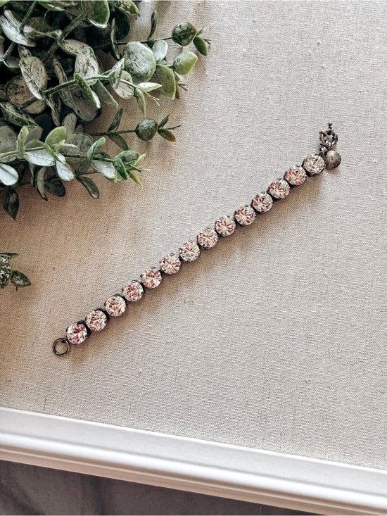 J. Crew Jewelry - J Crew Crystal Statement Bracelet Silver Rhinestone